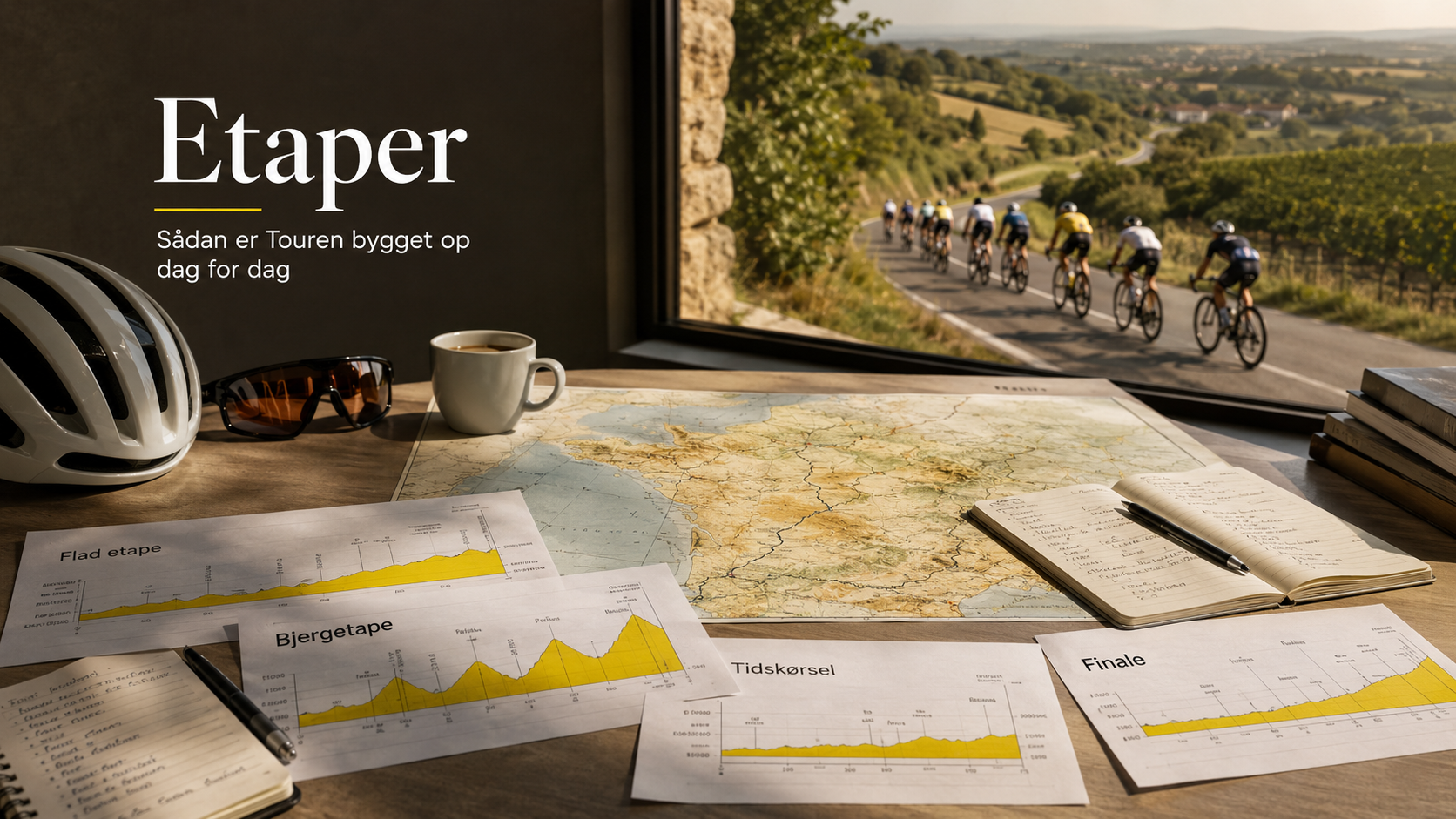 Etaper i Bookmaker.dk Tour de France 2026 universet