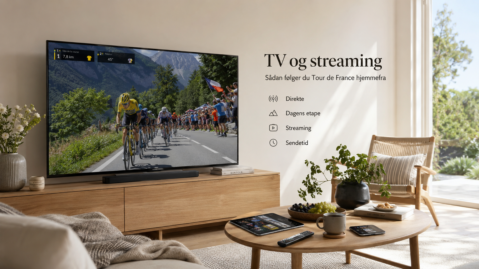 TV og streaming i Bookmaker.dk Tour de France 2026 universet